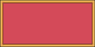 Pixel art red background with golden border vector for 8bit game