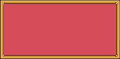 Pixel art red background with golden border vector for 8bit game