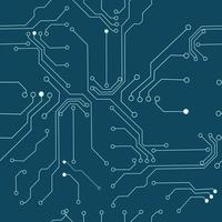 Seamless pattern diagram of the motherboard. Vector stock illustration. Technology. Biometric security, innovative technologies. Digital cybercrime.