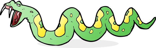 cartoon poisonous snake vector