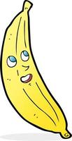 cartoon happy banana vector