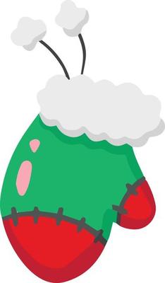 Hand Drawn christmas gloves illustration