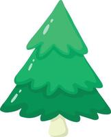 dibujado a mano ilustración de árbol de navidad vector