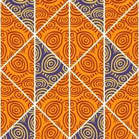 Circle shapes kaleidoscope seamless pattern. Decorative abstract mosaic ornament. vector