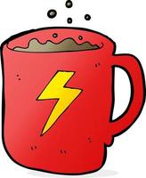 cartoon coffee mug vector