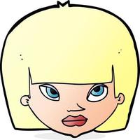 mujer molesta de dibujos animados vector