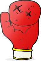 cartoon boxing glove vector