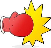 cartoon boxing glove vector