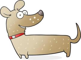 cartoon happy dog vector