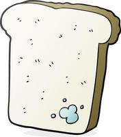 cartoon mouldy bread vector