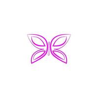 butterfly illustration vector image icon design