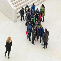 LONDON, UK - NOVEMBER 6. Student visit to the British Museum in London on November 6, 2012. Unidentified people. photo