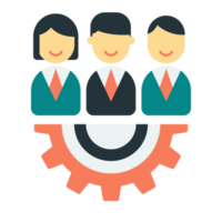 Teamwork icon isolated on transparent background png