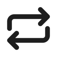 Loop-Symbol mit flachem Farbumriss png