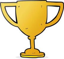 cartoon sports trophy vector