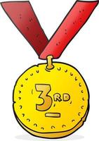 cartoon sports medal vector