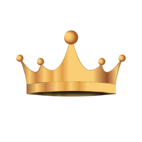 Golden crown. Transparent background. Illustration png