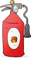 cartoon fire extinguisher vector