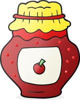 cartoon jar of jam vector