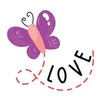 Download flat sticker icon of heart and love sticker vector