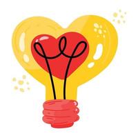 Download flat sticker icon of heart vector