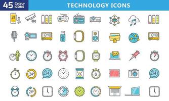 Icons for mobile and web. High quality pictograms. Linear icons set of business, medical, UI and UX, media, money, travel, etc. vector