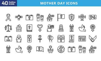 Icons for mobile and web. High quality pictograms. Linear icons set of business, medical, UI and UX, media, money, travel, etc. vector