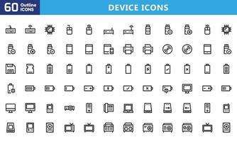 iconos para móviles y web. pictogramas de alta calidad. conjunto de iconos lineales de negocios, médicos, ui y ux, medios, dinero, viajes, etc. vector