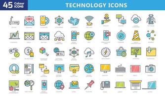 iconos para móviles y web. pictogramas de alta calidad. conjunto de iconos lineales de negocios, médicos, ui y ux, medios, dinero, viajes, etc. vector