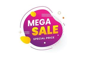 Sale offer discount banner template promotion. Big sale special offer. end of season special offer banner. vector illustration.