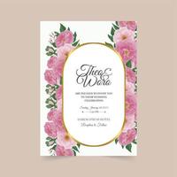 Luxury Wedding invitation floral design card. Wedding ornament concept. Floral poster, invite. Vector decorative greeting card or invitation design background.