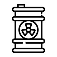 An icon of barrel line design vector