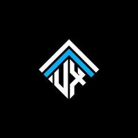 Diseño creativo del logotipo de la letra ux con gráfico vectorial, logotipo simple y moderno de ux. vector