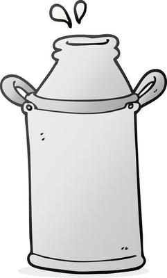cartoon milk barrel
