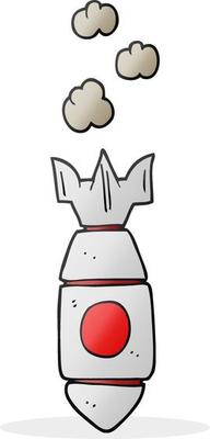 cartoon falling bomb