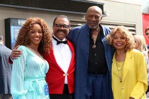 LOS ANGELES, MAY 10 - Chrystee Pharris, Ted Lange, Lou Gossett Jr, Florence LaRue at the Princess Cruises Receive Honorary Star Plaque as Friend of the Hollywood Walk Of Fame at Dolby Theater on May 10, 2018 in Los Angeles, CA photo