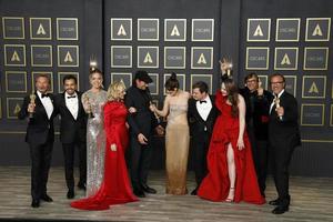 LOS ANGELES, MAR 27 - Coda Best Picture, Eugenio Derbez, Sian Heder, Marlee Matlin, Troy Kotsur, Emilia Jones, Daniel Durant, Amy Forsyth at the 94th Academy Awards at Dolby Theater on March 27, 2022 in Los Angeles, CA photo