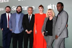 LOS ANGELES, APR 8 - Dan Erickson, Zach Cherry, Ben Stiller, Britt Lower, Patricia Arquette, Tramell Tillman at the Severance Finale Screening at Directors Guild of America on April 8, 2022 in Los Angeles, CA photo