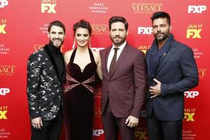 LOS ANGELES - JAN 8  Darren Criss, Penelope Cruz, Edgar Ramirez, Ricky Martin at the  The Assassination of Gianni Versace American Crime Story  Premiere Screening at the ArcLight Theater on January 8, 2018 in Los Angeles, CA photo