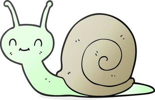 cartoon cute snail vector