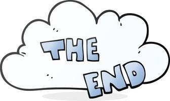 cartoon The End symbol vector