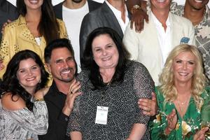 LOS ANGELES - AUG 20  Heather Tom, Don Diamont, Cathy Tomas, Katherine Kelly Lang at the Bold and the Beautiful Fan Event 2017 at the Marriott Burbank Convention Center on August 20, 2017 in Burbank, CA photo