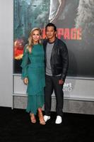 LOS ANGELES - APR 4  Jennifer Birmingham. Will Yun Lee at the  Rampage  Premiere at Microsoft Theater on April 4, 2018 in Los Angeles, CA photo