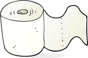 rollo de papel higiénico de dibujos animados vector