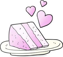 cartoon lovely cake vector