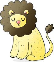 cartoon cute lion vector