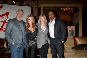 LOS ANGELES FEB 2 - John McCook, Tracey Bregman, Katherine Kelly Lang, Thorsten Kaye at the Tracey Bregman 35th Anniversary on the Young and the Restless at CBS TV City on February 2, 2018 in Los Angeles, CA photo