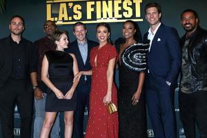 LOS ANGELES MAY 10 - Joshua Alba, Sophie Reynolds, Duane Martin, Zach Gilford, Jessica Alba, Gabrielle Union, Ryan McPartlin, Laz Alonso at the L A s Finest TV Show Premiere at the Sunset Tower Hotel on May 10, 2019 in West Hollywood, CA photo