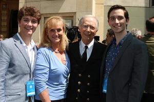 LOS ANGELES MAY 10 - Joshua Kopell, Catrina Kopell, Bernie Kopell, Aleander Kopell at the Princess Cruises Receive Honorary Star Plaque as Friend of the Hollywood Walk Of Fame at Dolby Theater on May 10, 2018 in Los Angeles, CA photo