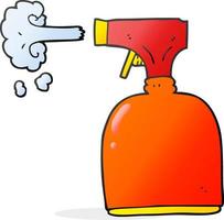 cartoon spray bottle vector